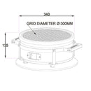 Shichirin Tafelgrill Rond - Majorr