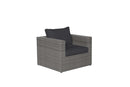 Cayman II lounge fauteuil - organic grey - antraciet - Majorr