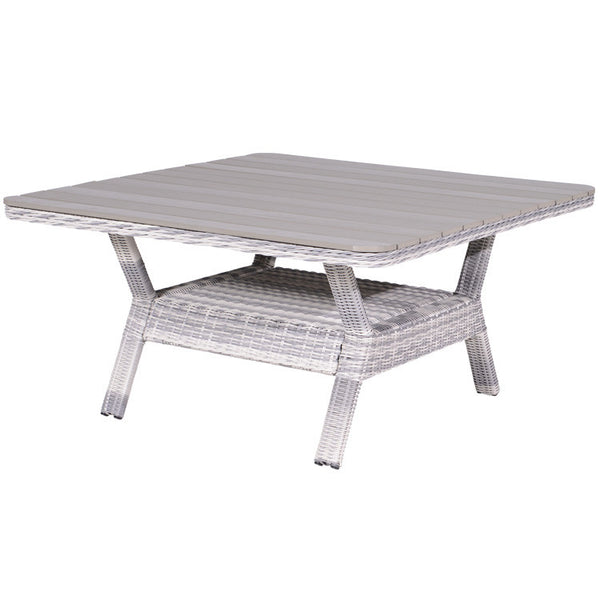 Garden Impressions Milwaukee tafel 126,5x126,5x70 - cloudy grey / grijs polywood - Majorr
