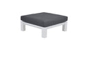 Cube lounge tafel - 100x100 cm - mat wit - reflex black - Majorr