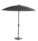 Manilla parasol - Ø250 cm - carbon black - donker grijs - Majorr
