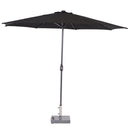 Lotus parasol - Ø300 cm - carbon black - zwart - Majorr