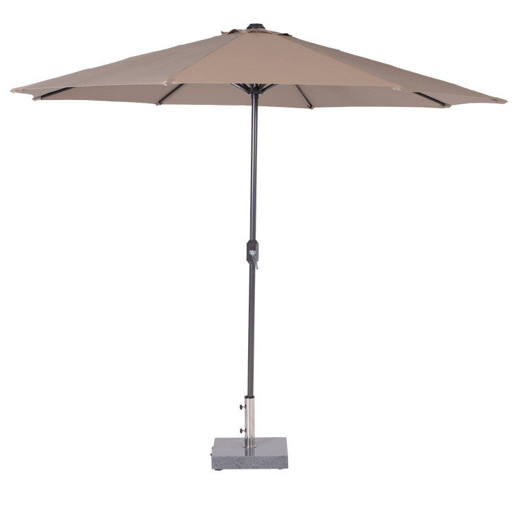 Garden Impressions Lotus parasol Ø300 - carbon black/ taupe - Majorr