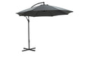 Athene parasol - Ø300 cm - carbon black - donker grijs - Majorr