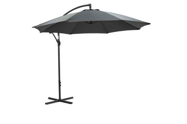 Garden Impressions Athene parasol Ø 300 cm - carbon black/ donker grijs - Majorr