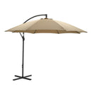 Athene parasol - Ø300 cm - carbon black - taupe - Majorr