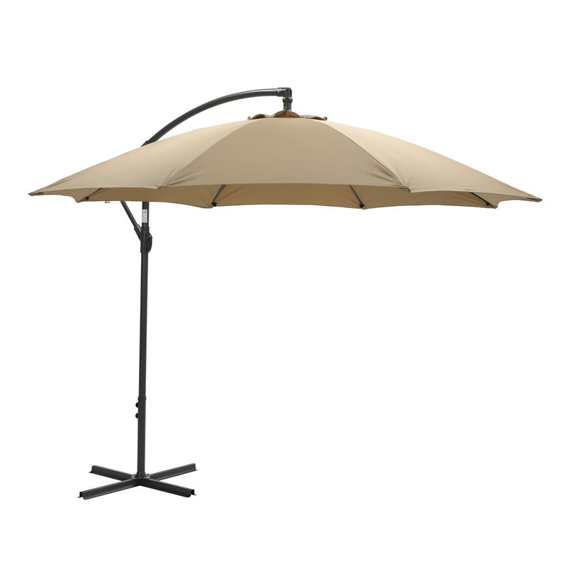 Garden Impressions Athene parasol Ø300 - carbon black/ taupe - Majorr