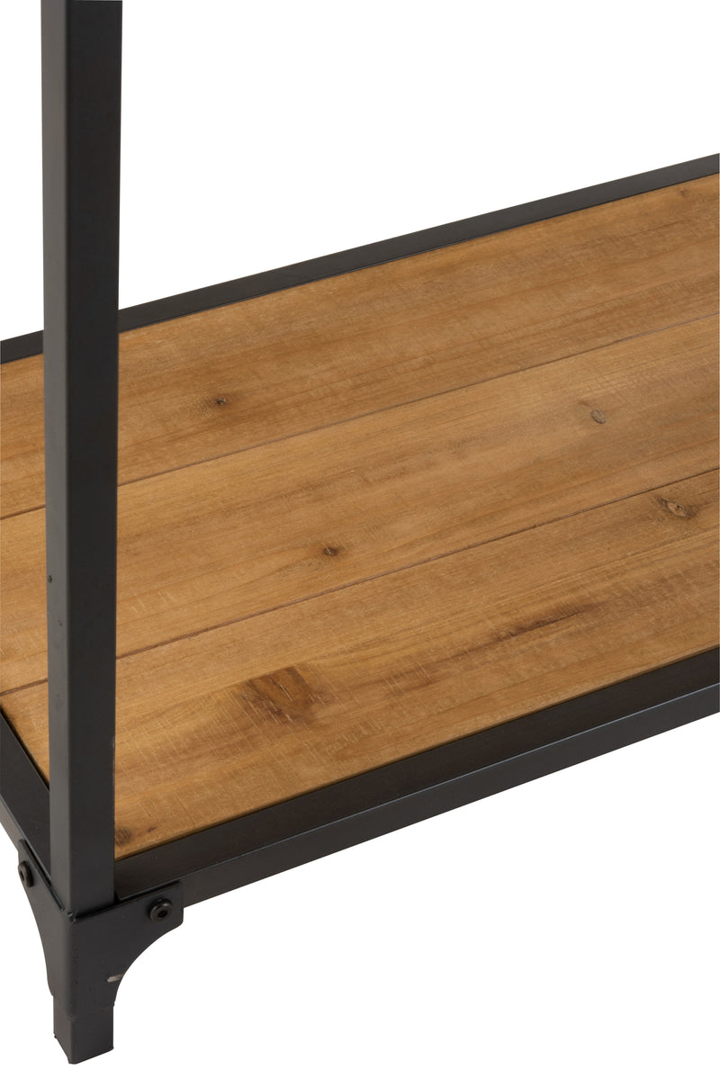 J Line Console Voor Wijnflessen Hout Naturel - Majorr