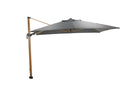 Hawaii Big Pole parasol - 350x350 cm - teak look - royal antraciet - Majorr