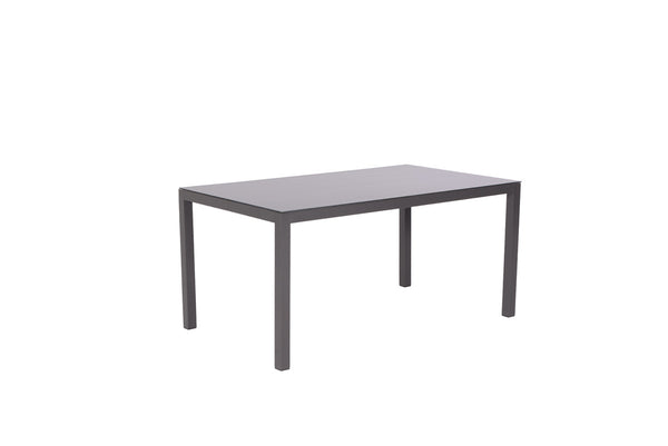 Garden Impressions Atlantis tafel 150x90 cm - carbon black/donker grijs glas - Majorr