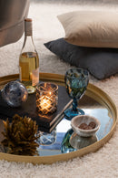 J Line Spiegel Rond Hoge Rand Metaal/ Glas Gold S 60cm - Majorr