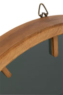 J Line Wandklok Rond Hout/ Glas Bruin/ Zwart S - Majorr