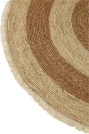 J Line Tapijt Kwastjesband Mais Schil/ Katoen Beige/  Bruin - Majorr