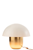 J Line Lamp Paddenstoel Ijzer Wit/ Goud L - Majorr