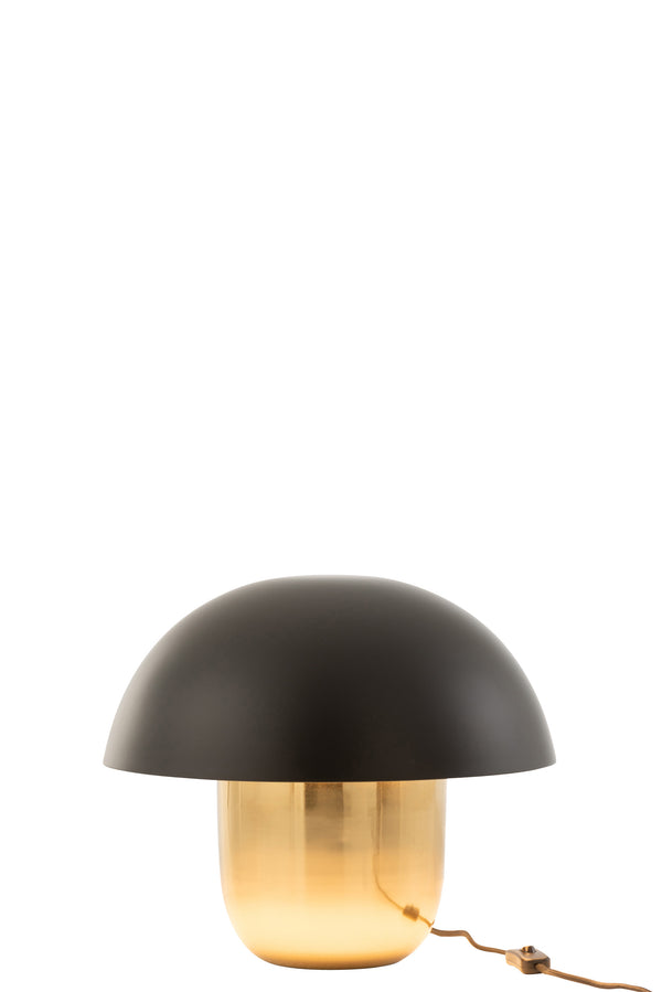 J Line Lamp Paddenstoel Ijzer Zwart/ Goud S - Majorr