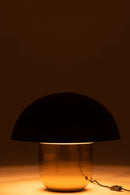J Line Lamp Paddenstoel Ijzer Zwart/ Goud L - Majorr