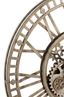 J Line Klok Romeinse Cijfers Radars Metaal Antiek Goud - Majorr