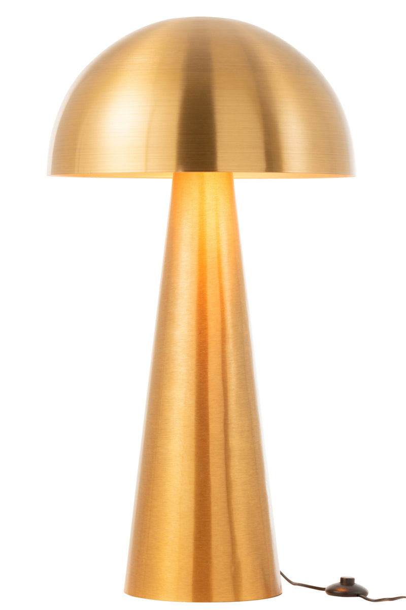 J Line Lamp Paddenstoel Metaal Mat Goud XL - Majorr