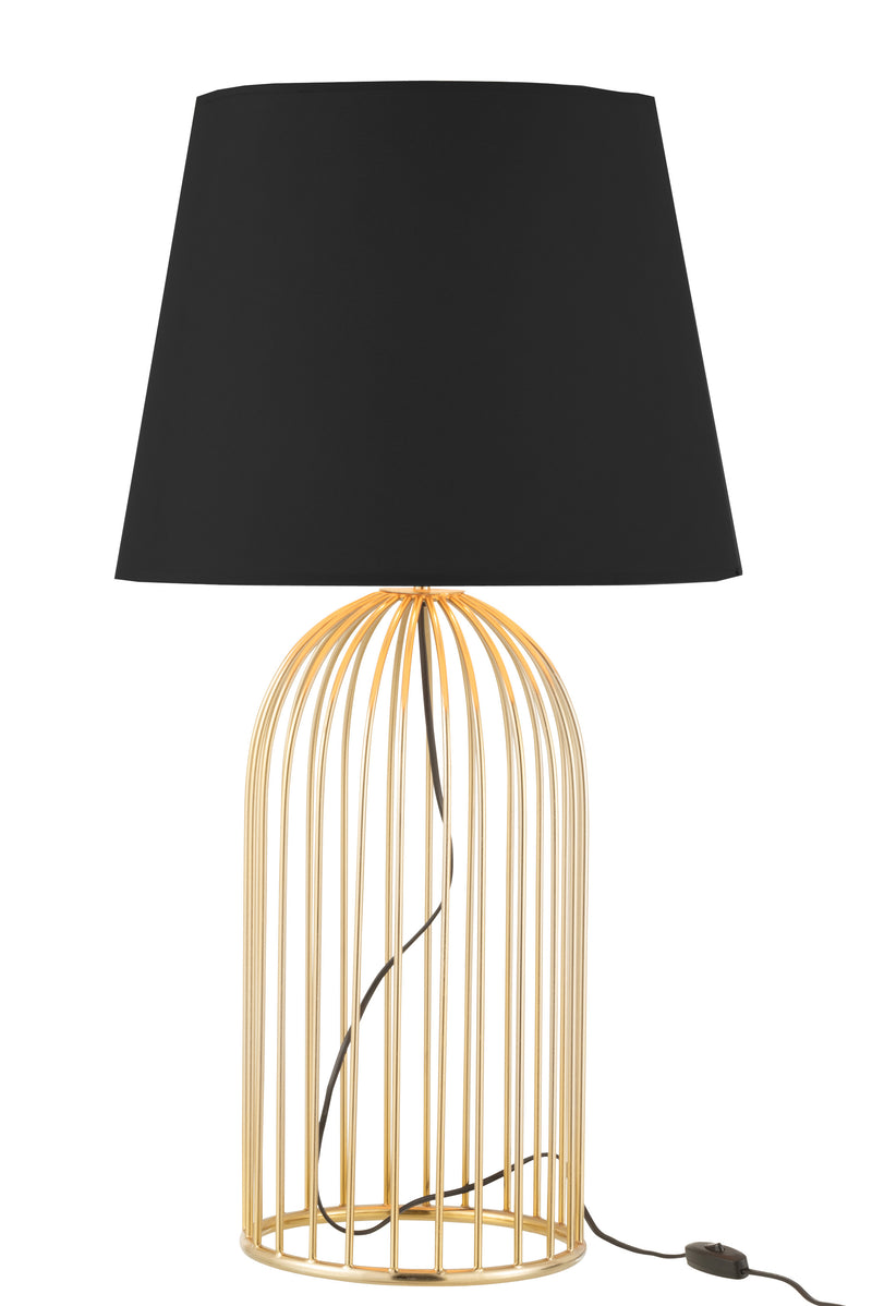 J Line Lamp Voet + Kap Joni Ijzer Goud - Majorr