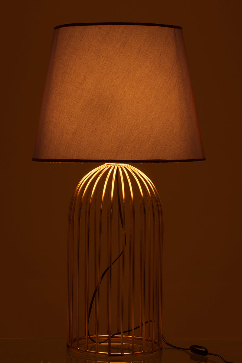 J Line Lamp Voet + Kap Joni Ijzer Goud - Majorr