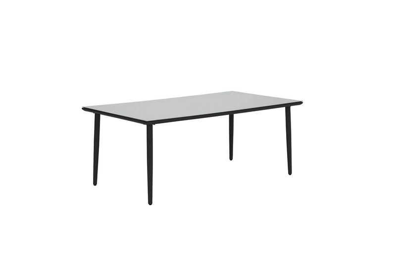 Garden Impressions Perth dining tafel 180x100 - carbon black/ dark grey - Majorr