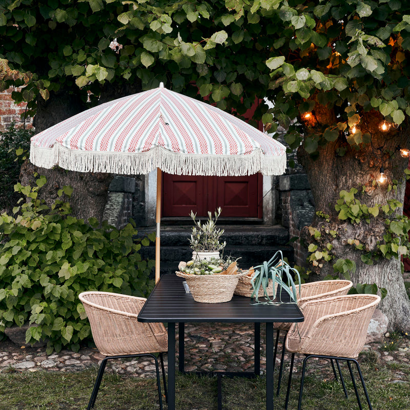 House Doctor Strand- of tuinparasol, Umbra, Rood/Groen - Majorr