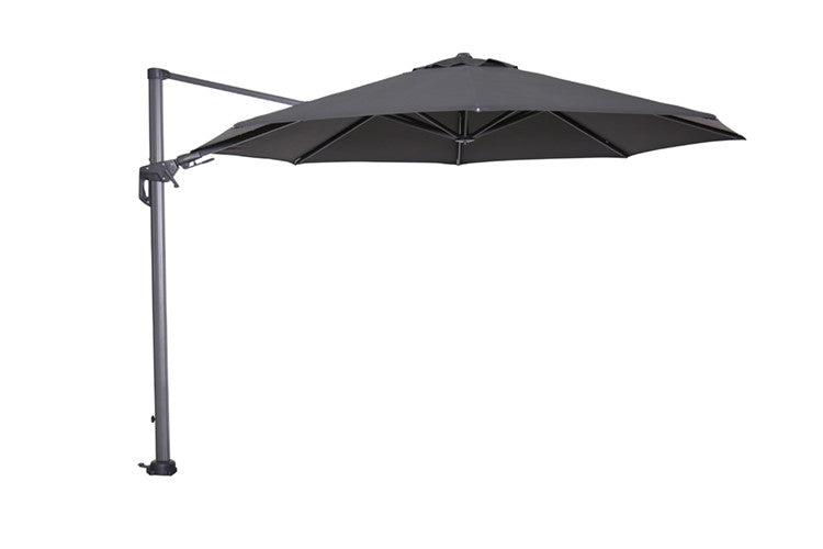 Garden Impressions Hawaii parasol Ø350 - carbon black/ licht grijs - Majorr