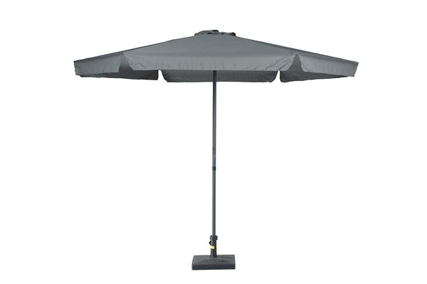 Garden Impressions Delta parasol Ø300 - carbon black/donker grijs - Majorr
