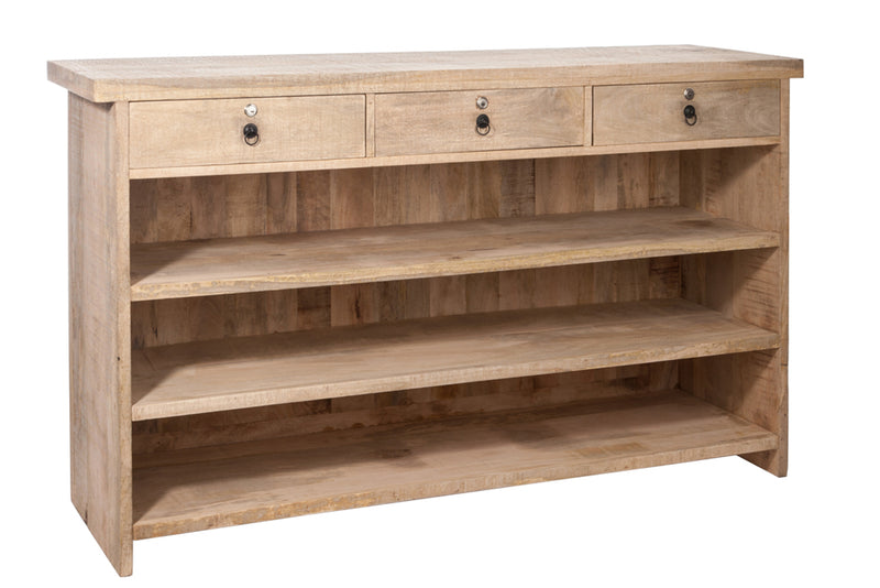 J Line Bar 3 Lade+3 Schappen Hout Naturel - Majorr