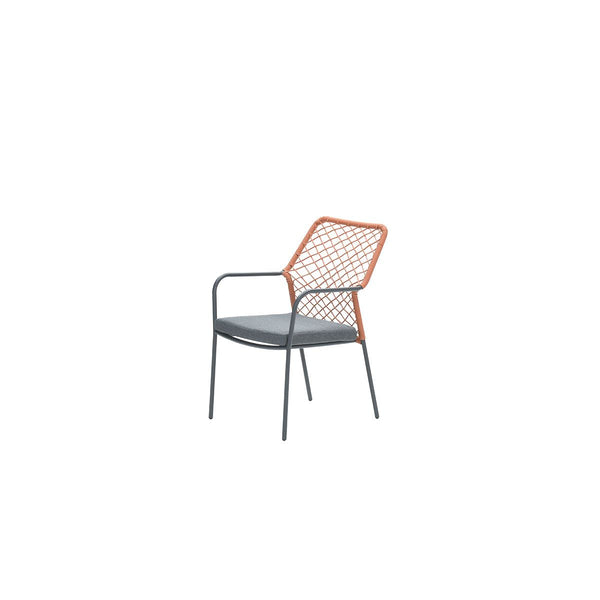 Garden Impressions Dido dining fauteuil - carbon black/ rope copper/mystic g - Majorr