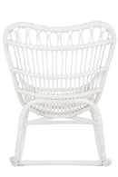 J Line Schommelstoel Rotan Mat Wit - Majorr
