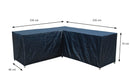 Coverit loungeset L-vorm hoes - 235/235x90xH70 cm - Majorr