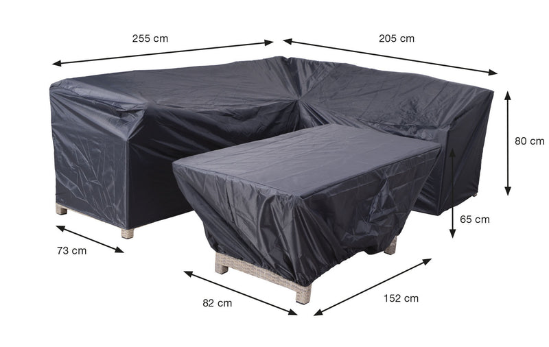 Garden Impressions Coverit lounge/dining beschermhoes - 255/205x73xH80 & 152x82xH65 - Majorr