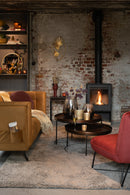 J Line S/3 Bijzettafel Rond Aluminium Roest - Majorr