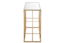 J Line Console Spijlen Metaal/ Glas Goud - Majorr