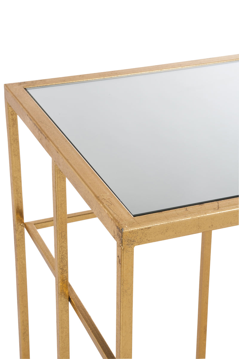 J Line Console Spijlen Metaal/ Glas Goud - Majorr