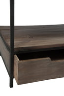 J Line Salontafel Hout/ Metaal Bruin+Zwart - Majorr