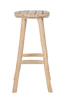 J Line Barkurk Rond Eikenhout Naturel - Majorr