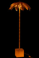 J Line Lamp Sta Kokosbladeren Staand Goud - Majorr