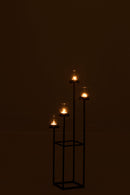 J Line Kaarshouder 4 Delig Metaal/ Glas Zwart - Majorr