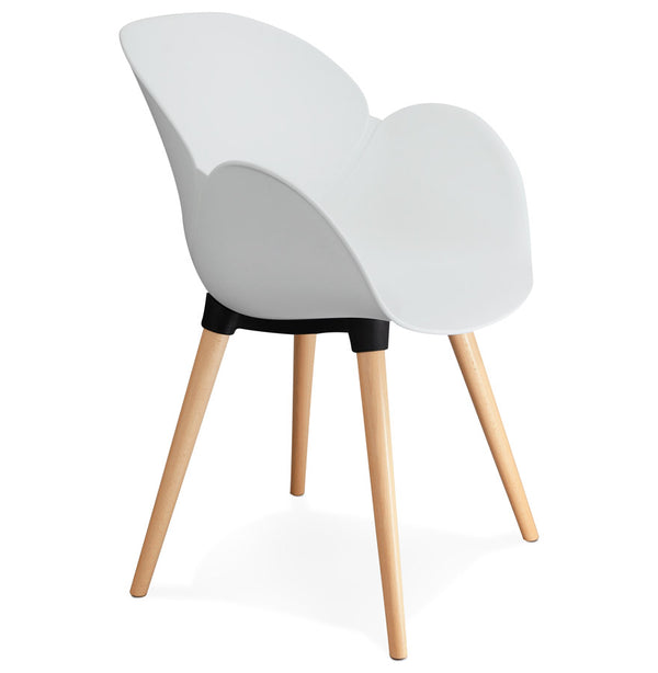 Kokoon Design - Eetkamerstoel SITWEL - Design Stoel - Wit - Majorr