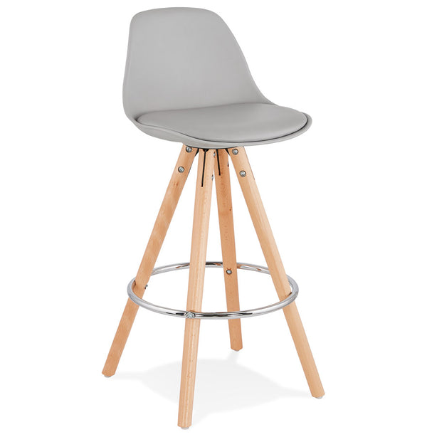 Kokoon Design - ANAU MINI - Design barkruk - Grijs/ naturel - Majorr