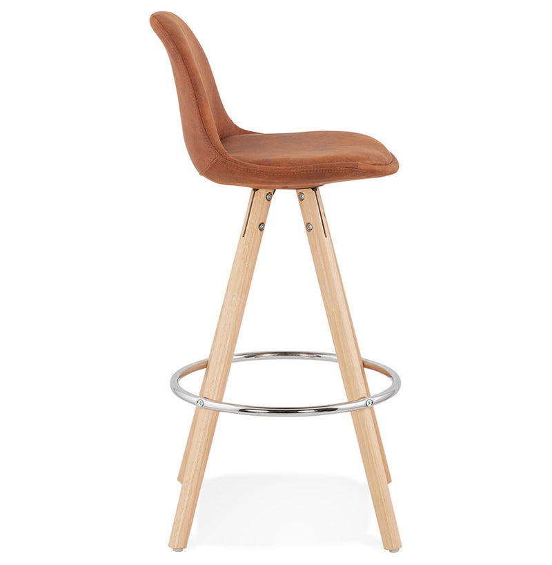 Kokoon Design - AGOUTI MINI 65 - Design barkruk - Bruin/ naturel - Majorr