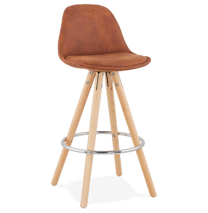 Kokoon Design - AGOUTI MINI 65 - Design barkruk - Bruin/ naturel - Majorr