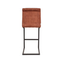 LABEL51 Barkruk Milo - Rust - Velours - Zithoogte 65 - Majorr