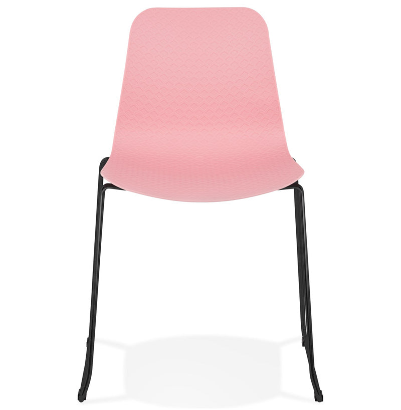 Kokoon Design - Eetkamerstoel BEE - Design Stoel - Roze/ zwart - Majorr