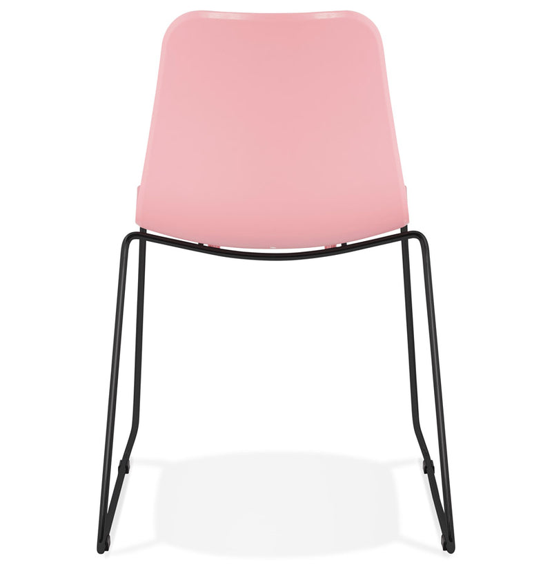 Kokoon Design - Eetkamerstoel BEE - Design Stoel - Roze/ zwart - Majorr