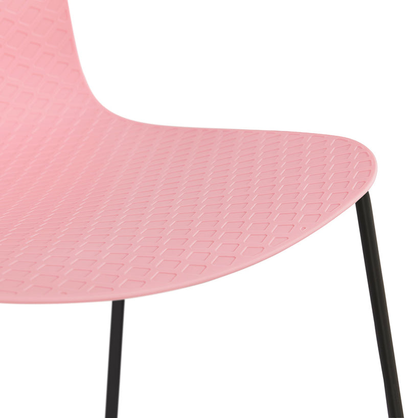 Kokoon Design - Eetkamerstoel BEE - Design Stoel - Roze/ zwart - Majorr