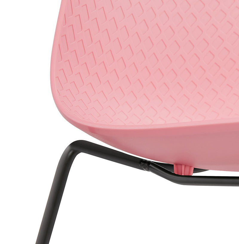 Kokoon Design - Eetkamerstoel BEE - Design Stoel - Roze/ zwart - Majorr