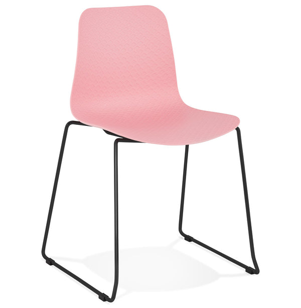 Kokoon Design - Eetkamerstoel BEE - Design Stoel - Roze/ zwart - Majorr